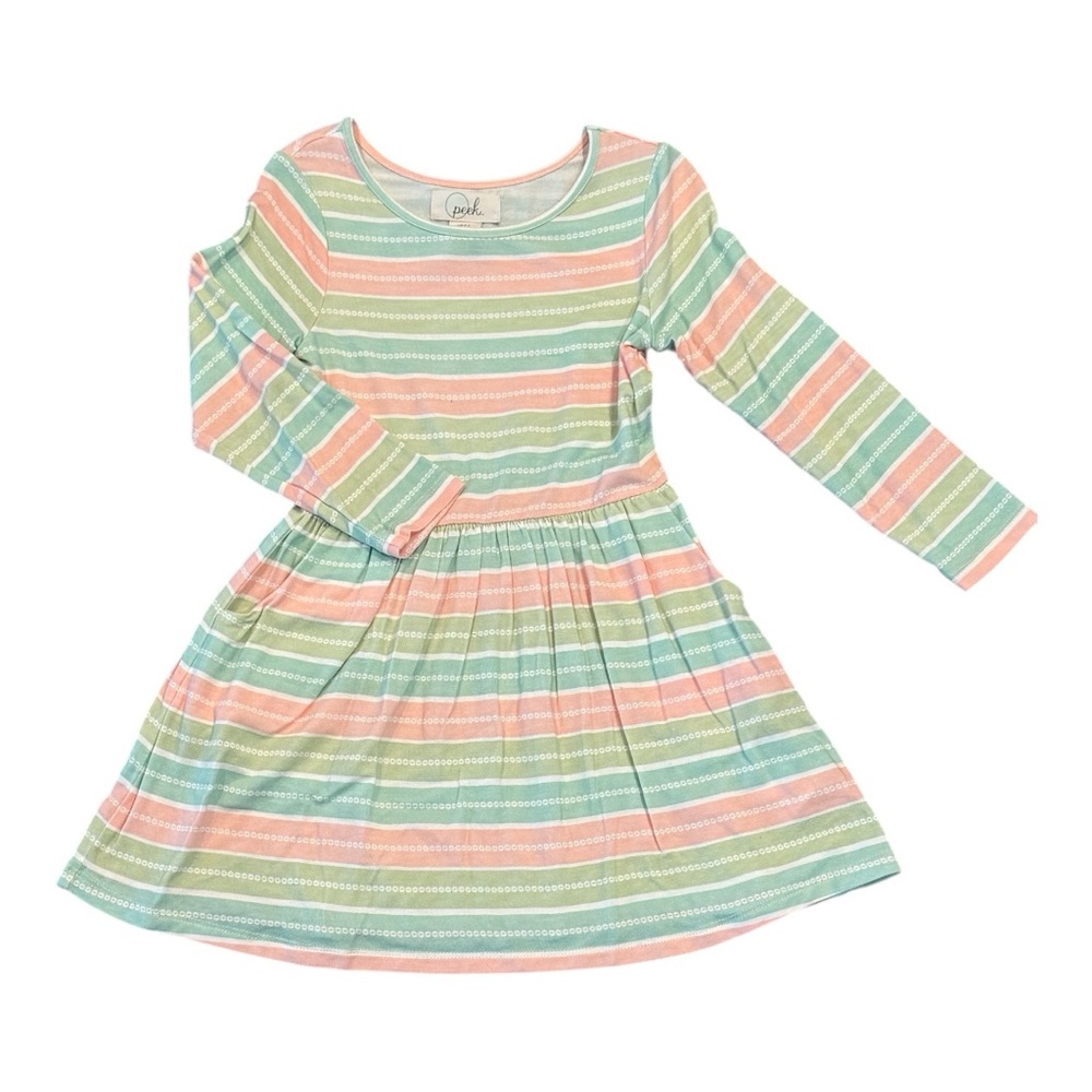 Peek long sleeves stripes dress